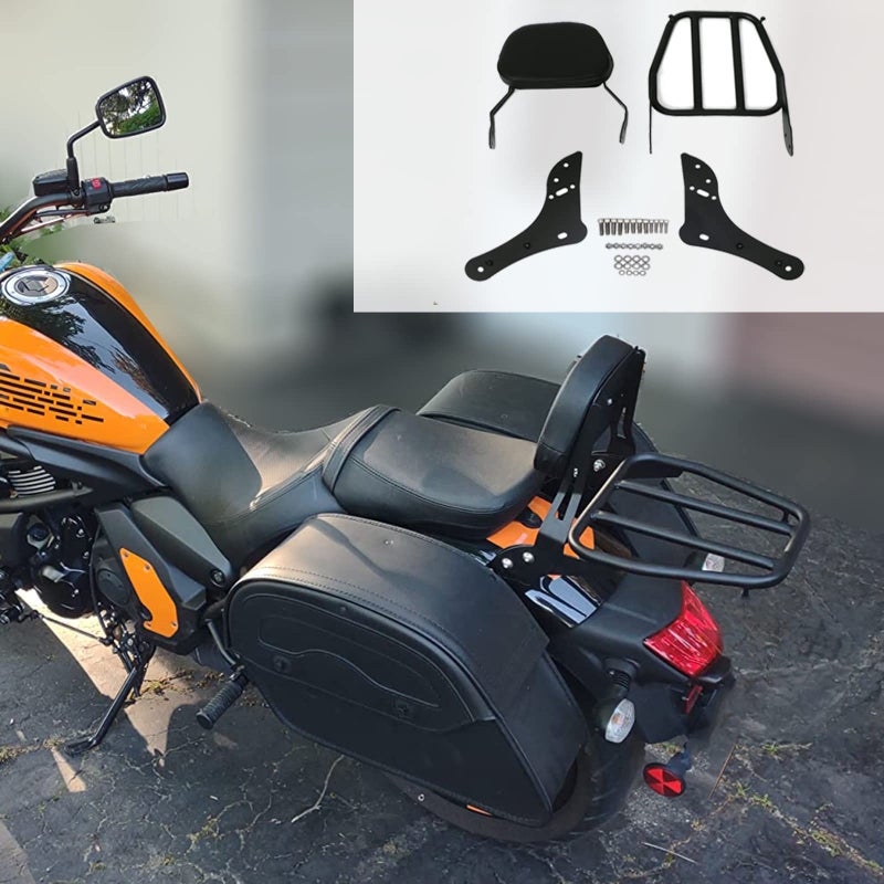 COBIKE Detachable Passenger Backrest Sissy Bar for Vulcan S650 VN650 EN650 2015-2024 (with Luggage Rack) - Image 5